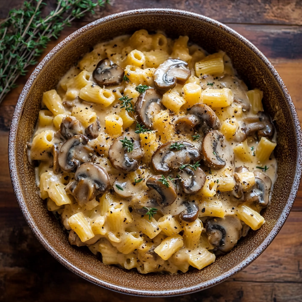 Creamy Mushroom Pasta Soup