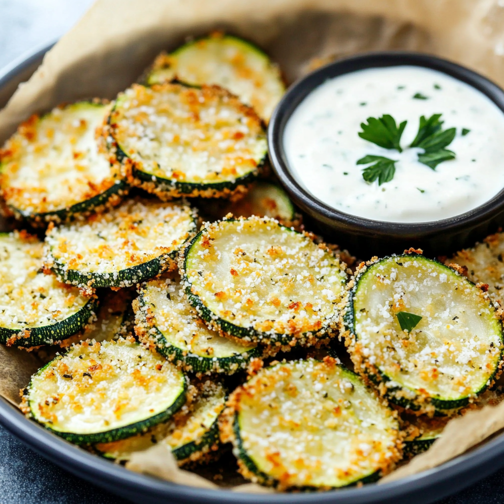 Parmesan Zucchini Chips