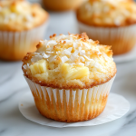 coconut and pineapple cottage cheese muffins