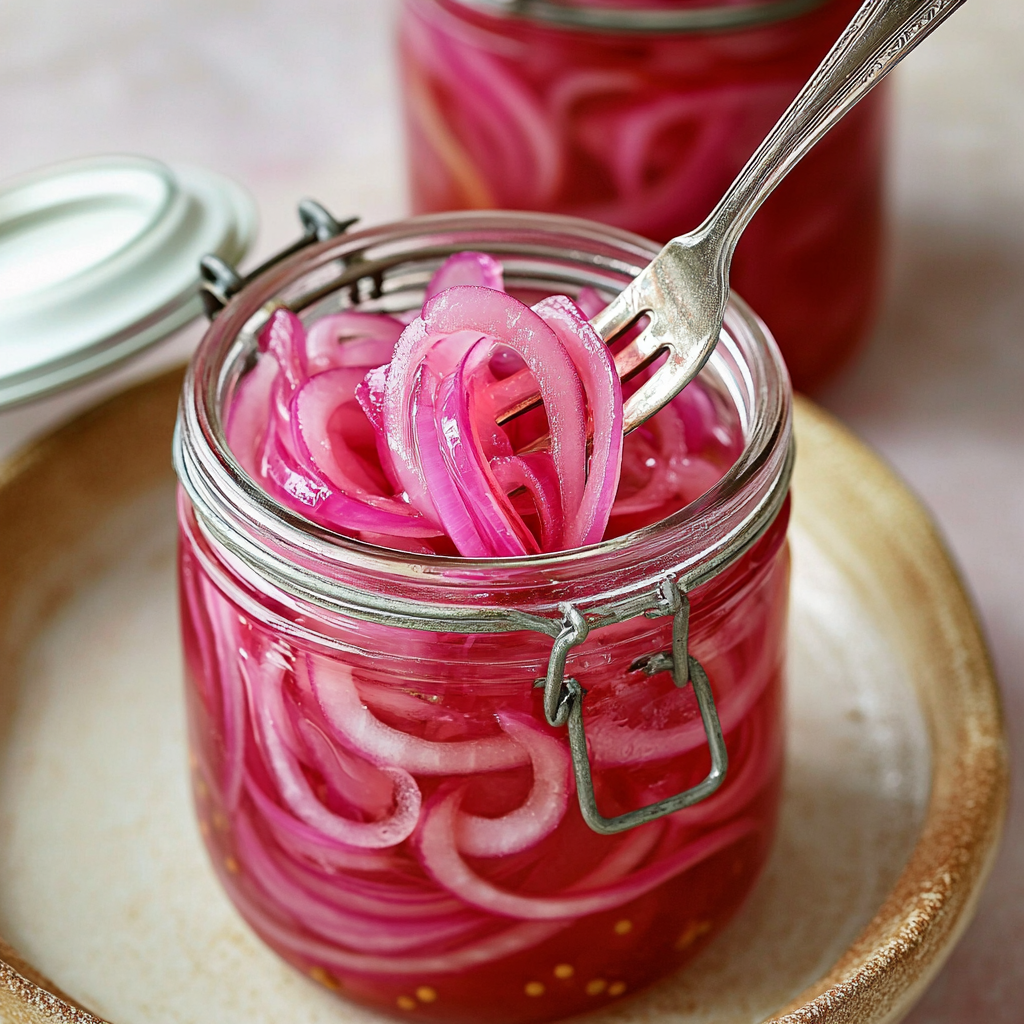 pickled red onions