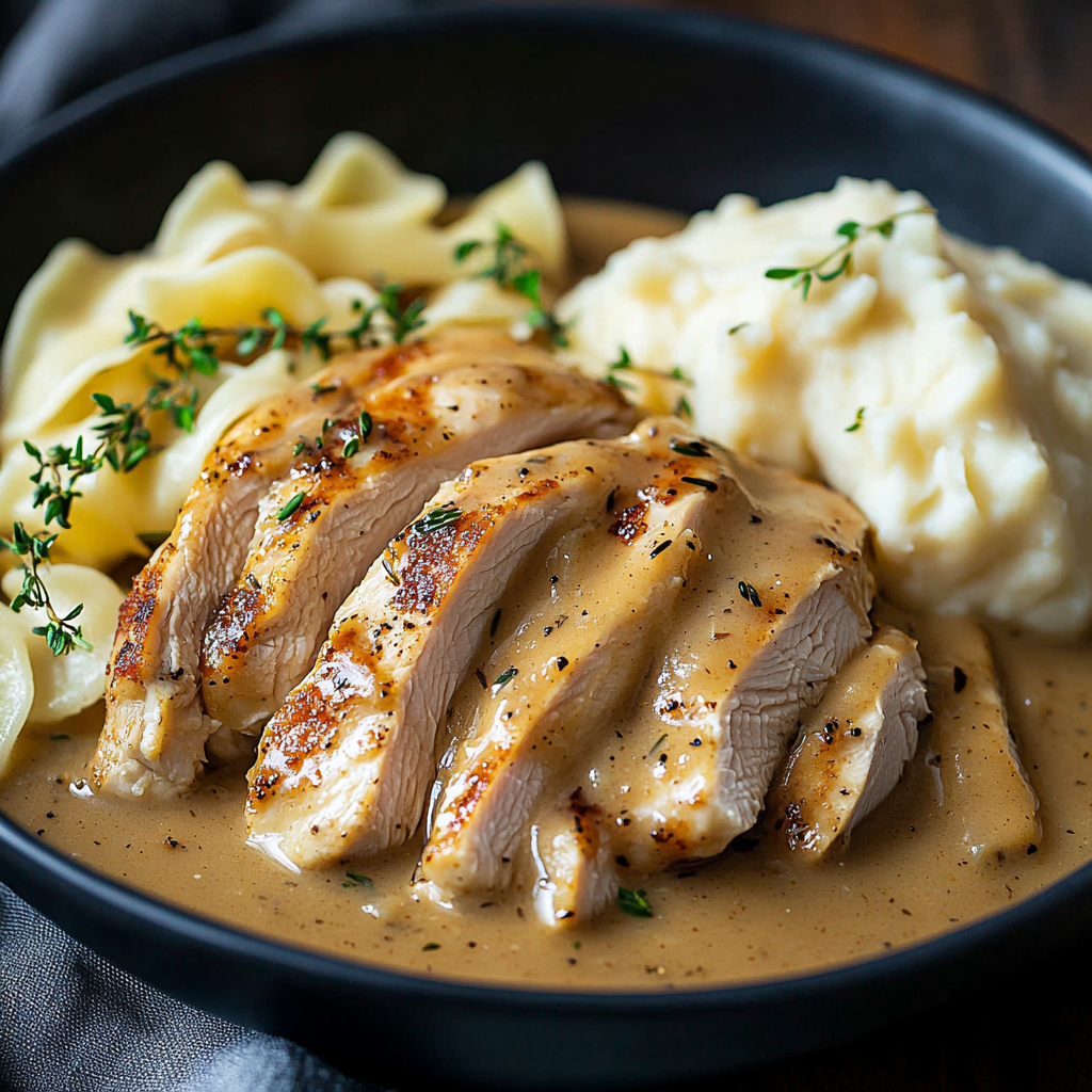 Slow Cooker Chicken and Gravy