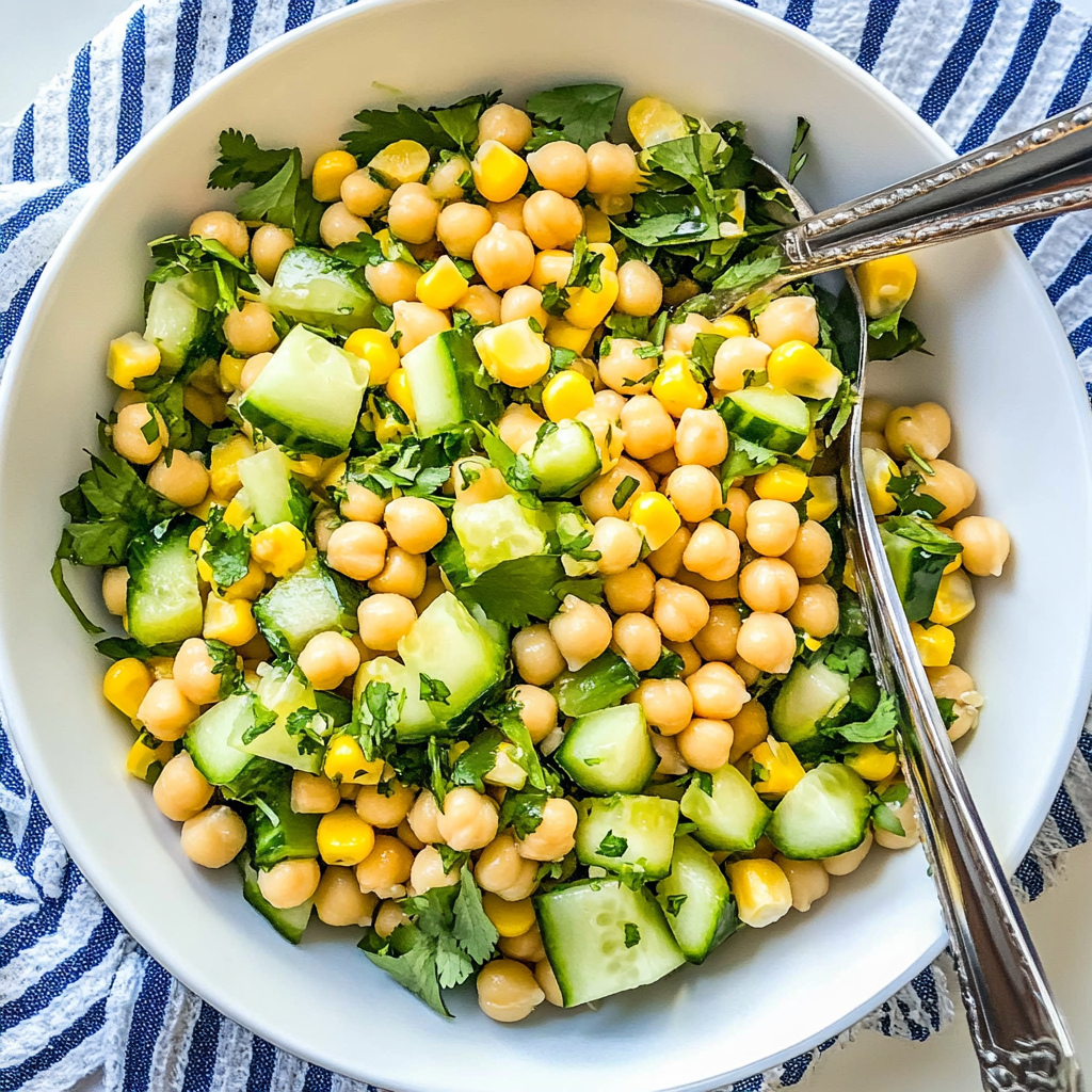 Summer Corn and Chickpea Salad
