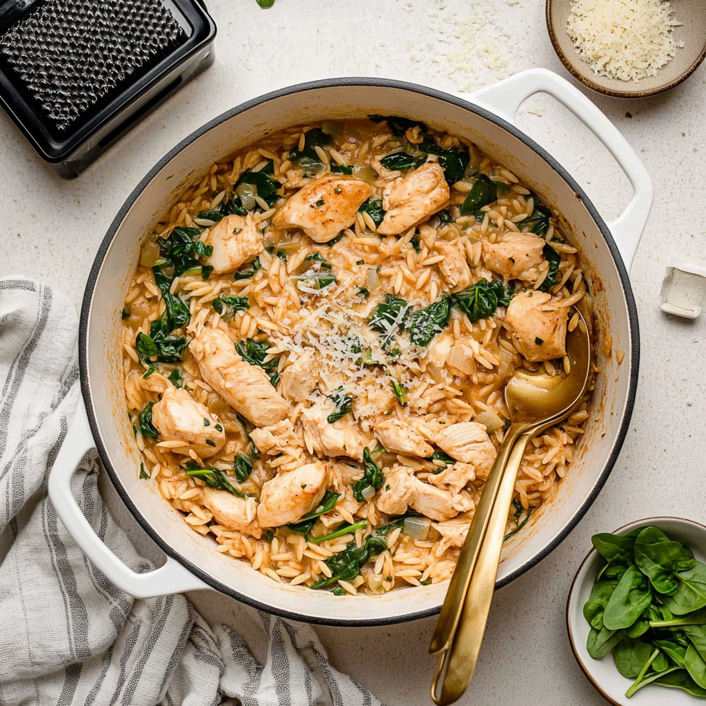 High Protein Chicken Orzo