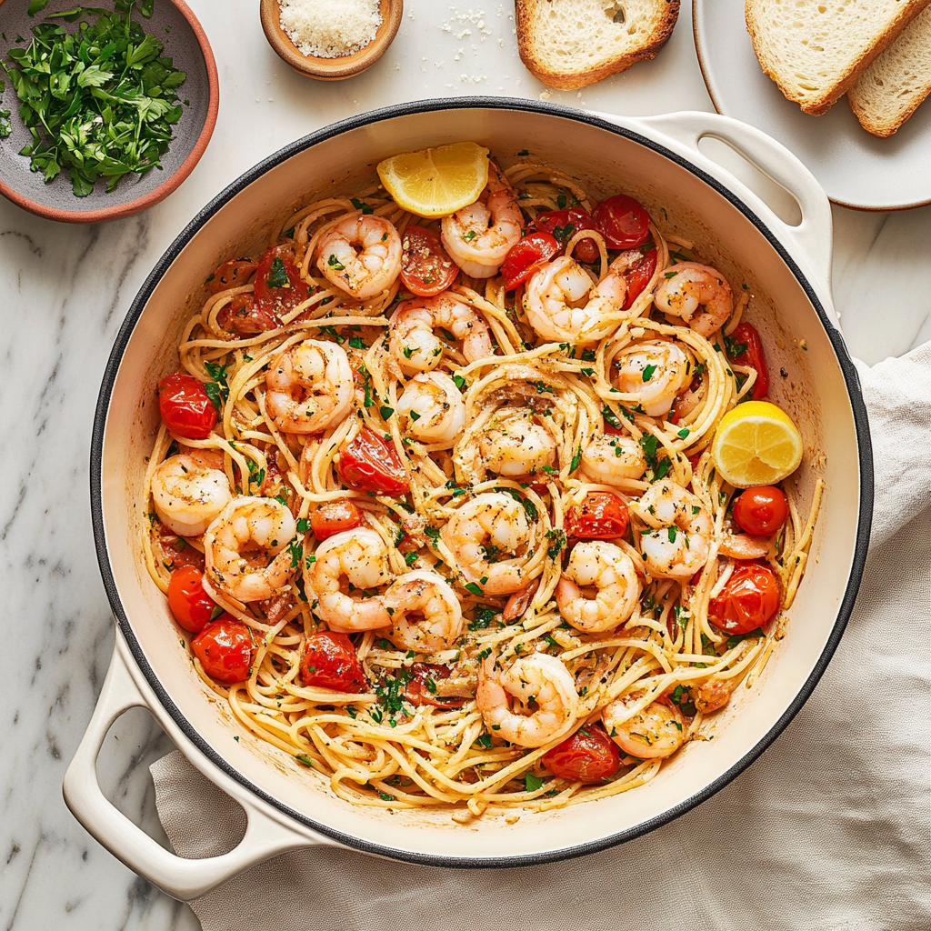 Shrimp and Tomato Pasta