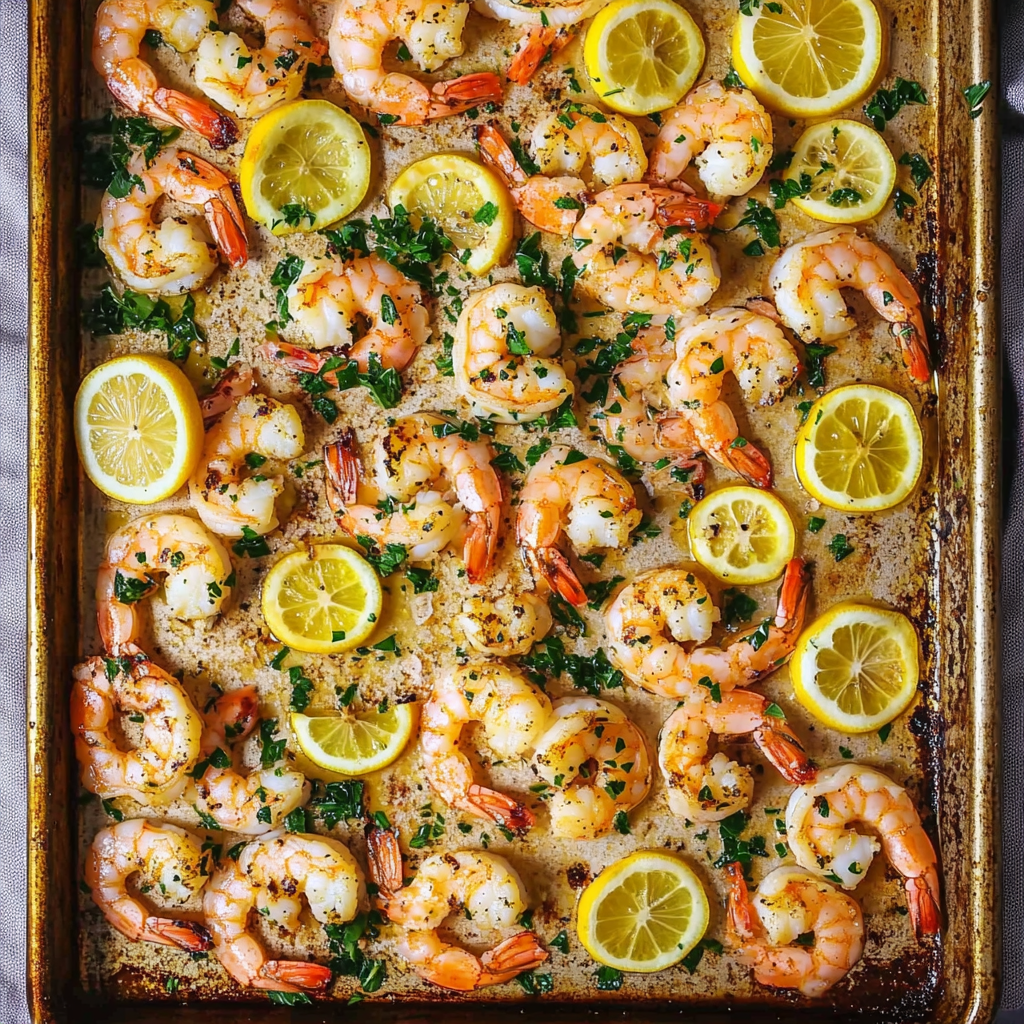 Sheet Pan Garlic Butter Shrimp