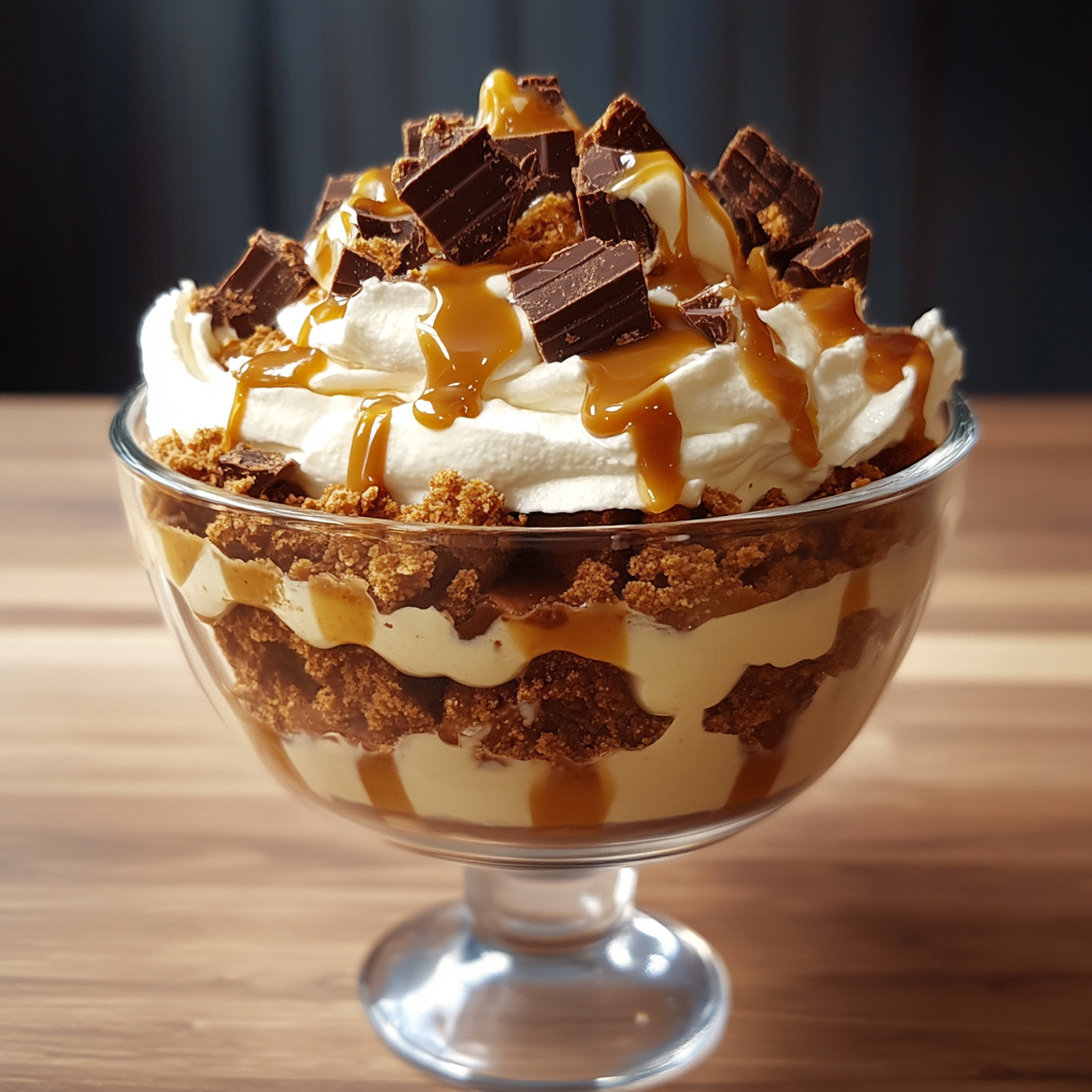 Caramel Cheesecake Brownie Trifle Delight