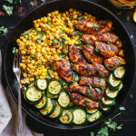 Garlic Butter Chicken with Zucchini and Corn