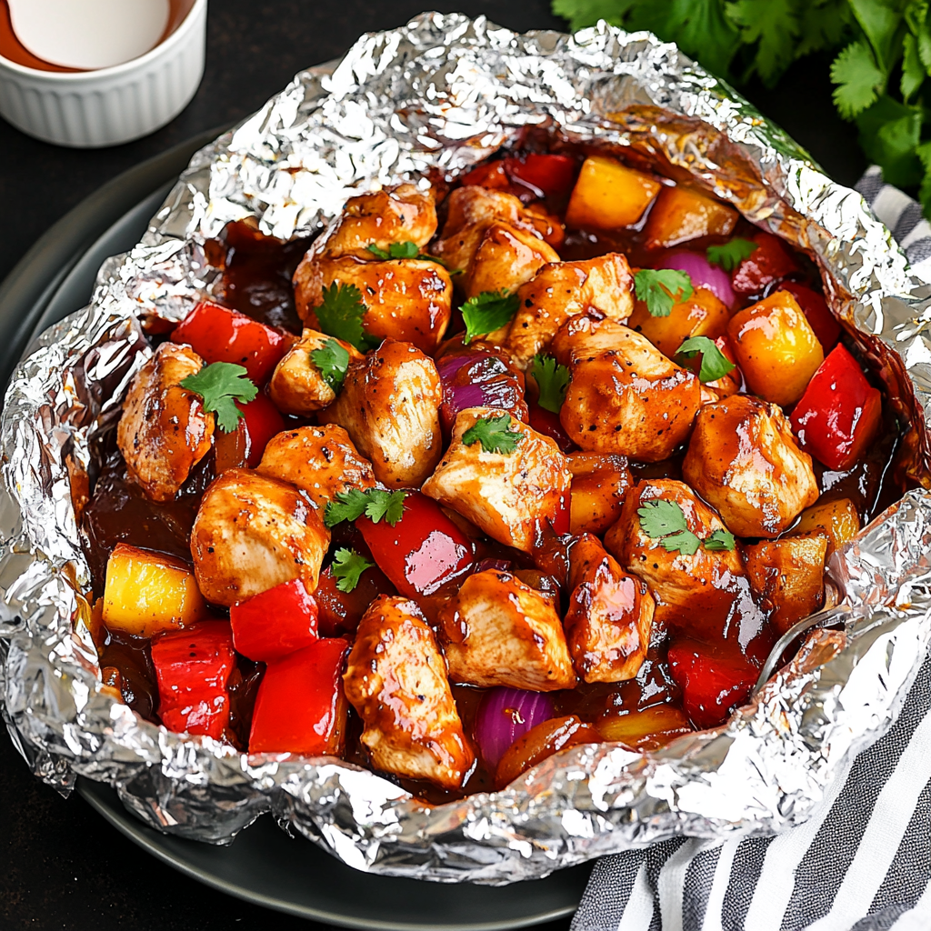 BBQ Chicken Foil Packs