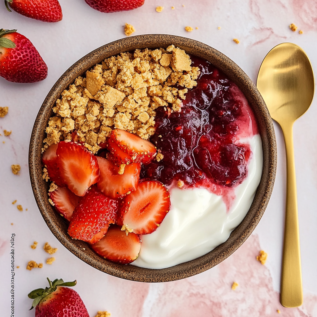 STRAWBERRY CHEESECAKE BOWL