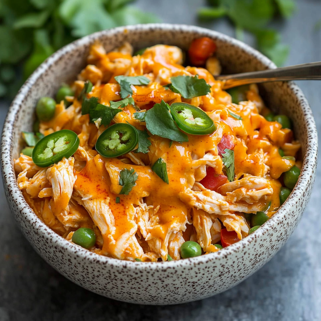 Jalapeño Buffalo Chicken Casserole