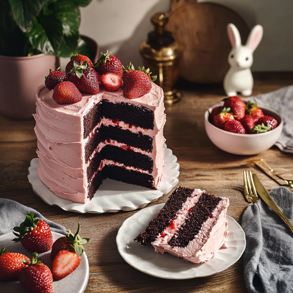 Strawberry Chocolate Cake