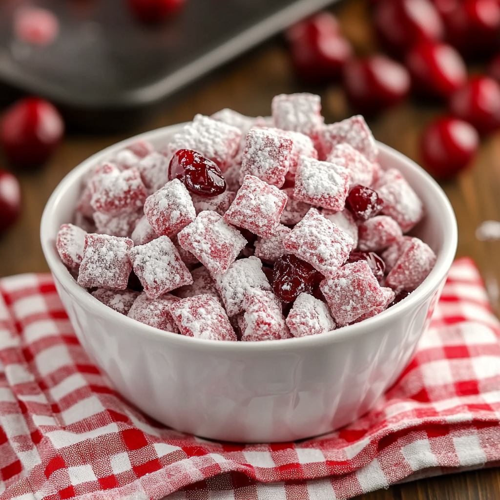 Cherry Cheesecake Puppy Chow