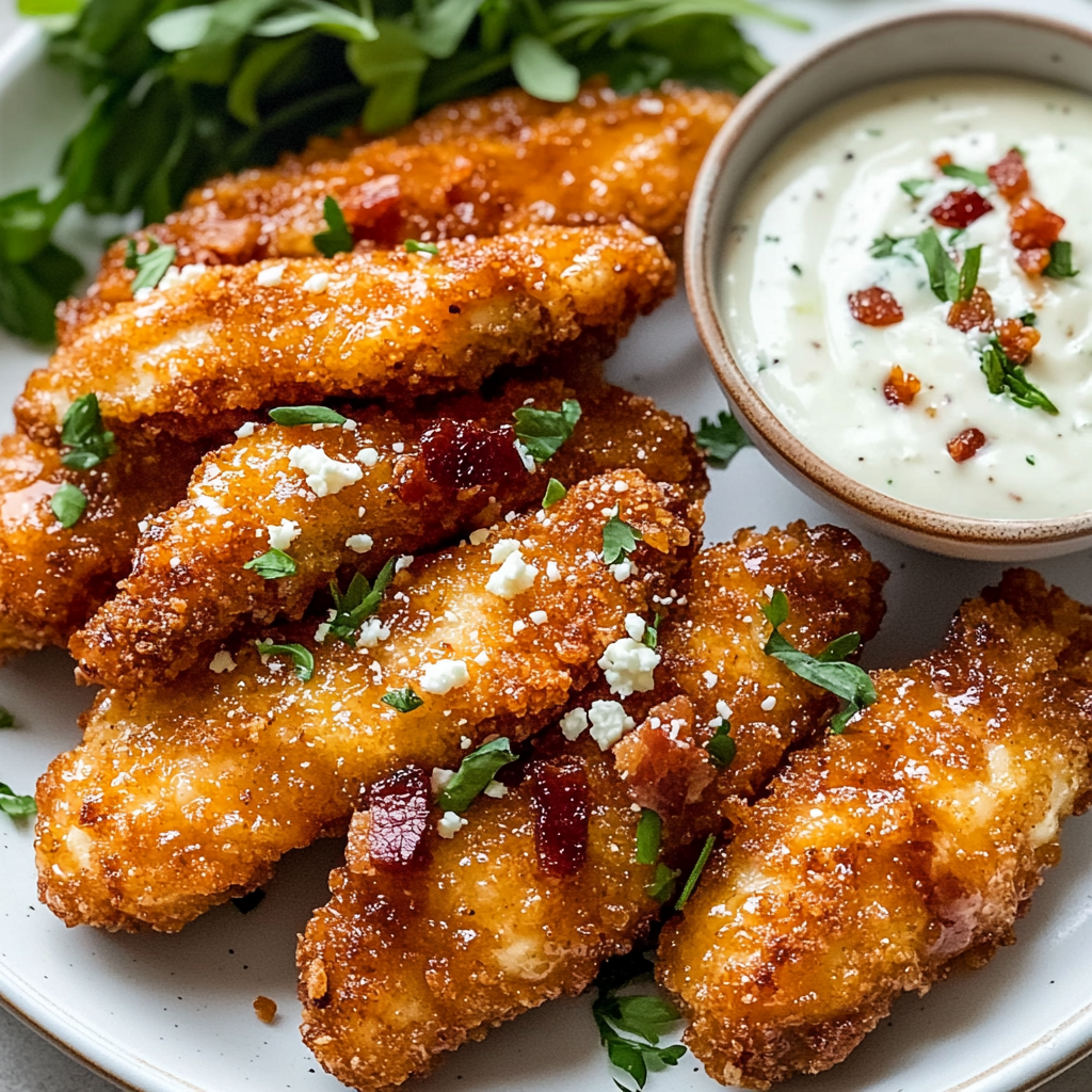 Crispy Hot Honey Feta Chicken
