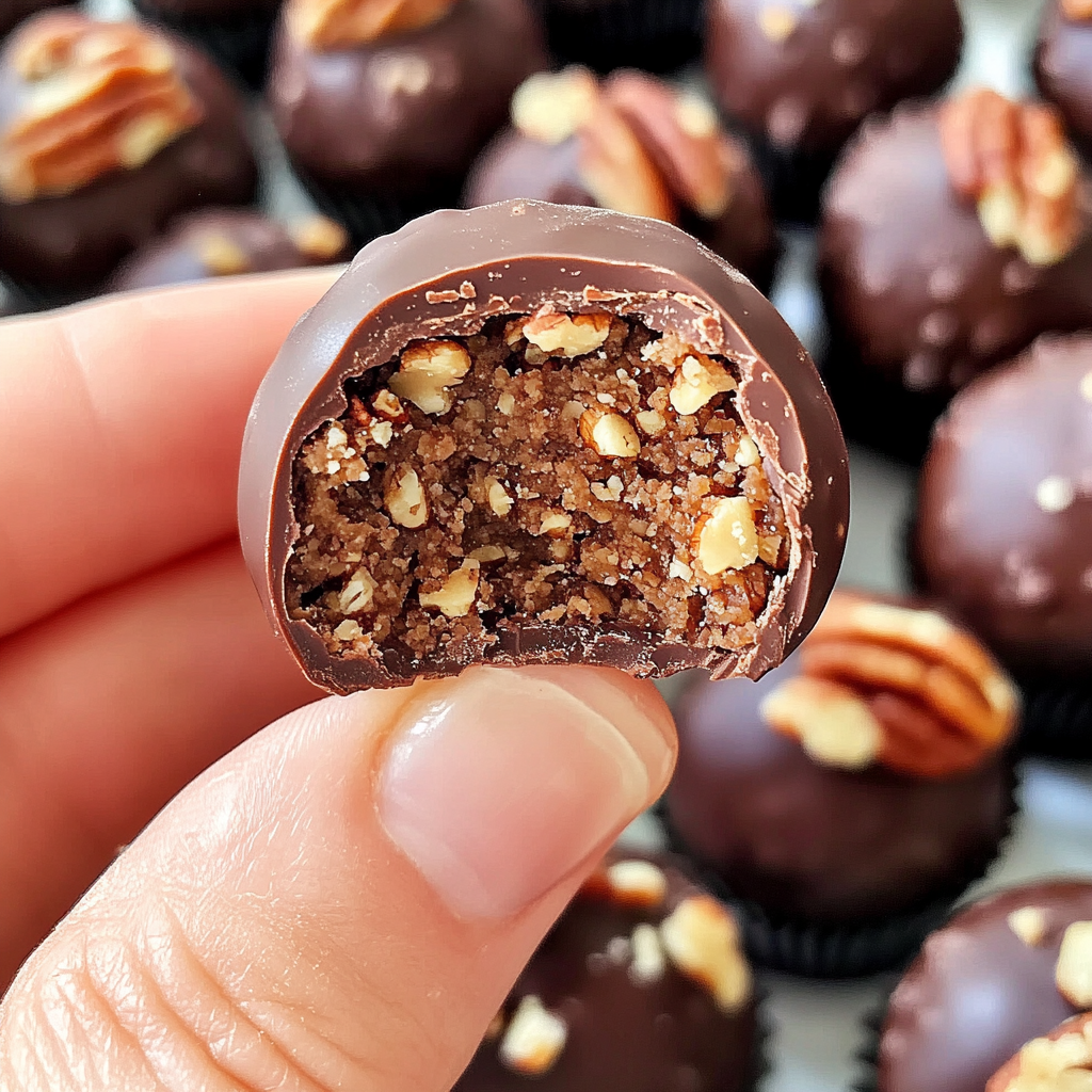 Chocolate Pecan Caramel Truffles Recipe