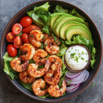 Cajun Shrimp & Avocado Salad