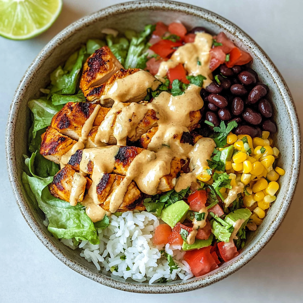 Easy Southwest Chicken Burrito Bowls