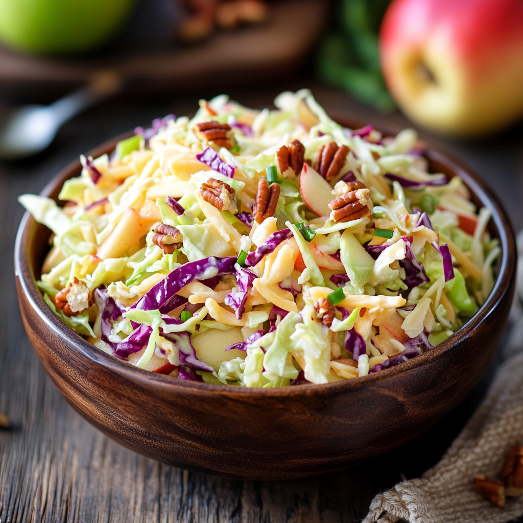 Cheddar Apple Slaw