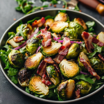 Roasted Brussels Sprouts & Bacon Salad