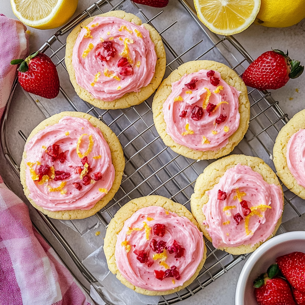 Strawberry Lemonade Cookies