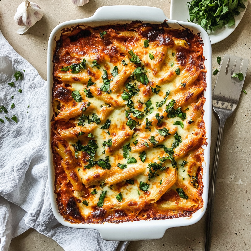 Healthy Cottage Cheese Pasta Bake With Veggies