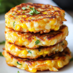Cheesy Corn Fritters