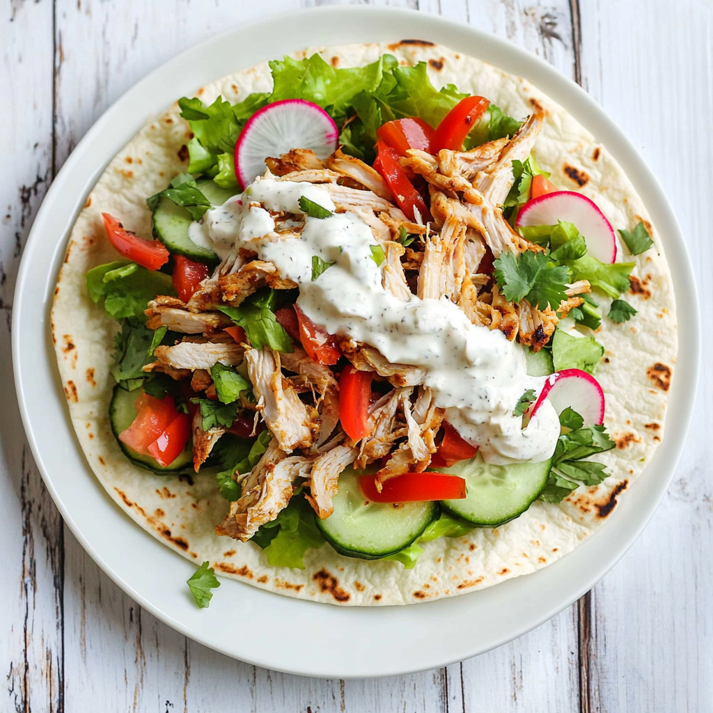 Slow Cooker Chicken Shawarma