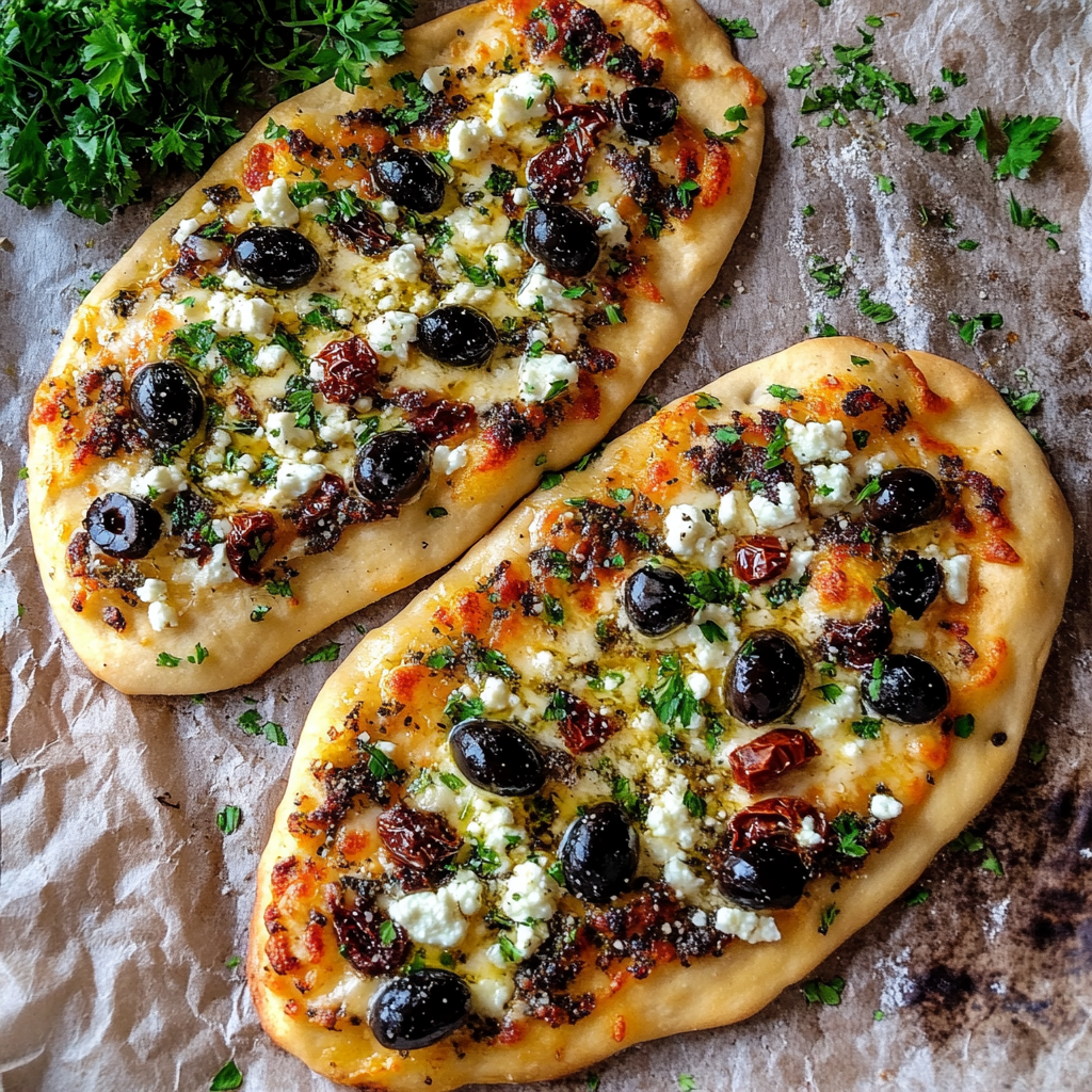 Homemade Mediterranean Flatbread