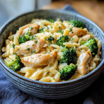 Cheesy Chicken Broccoli Orzo