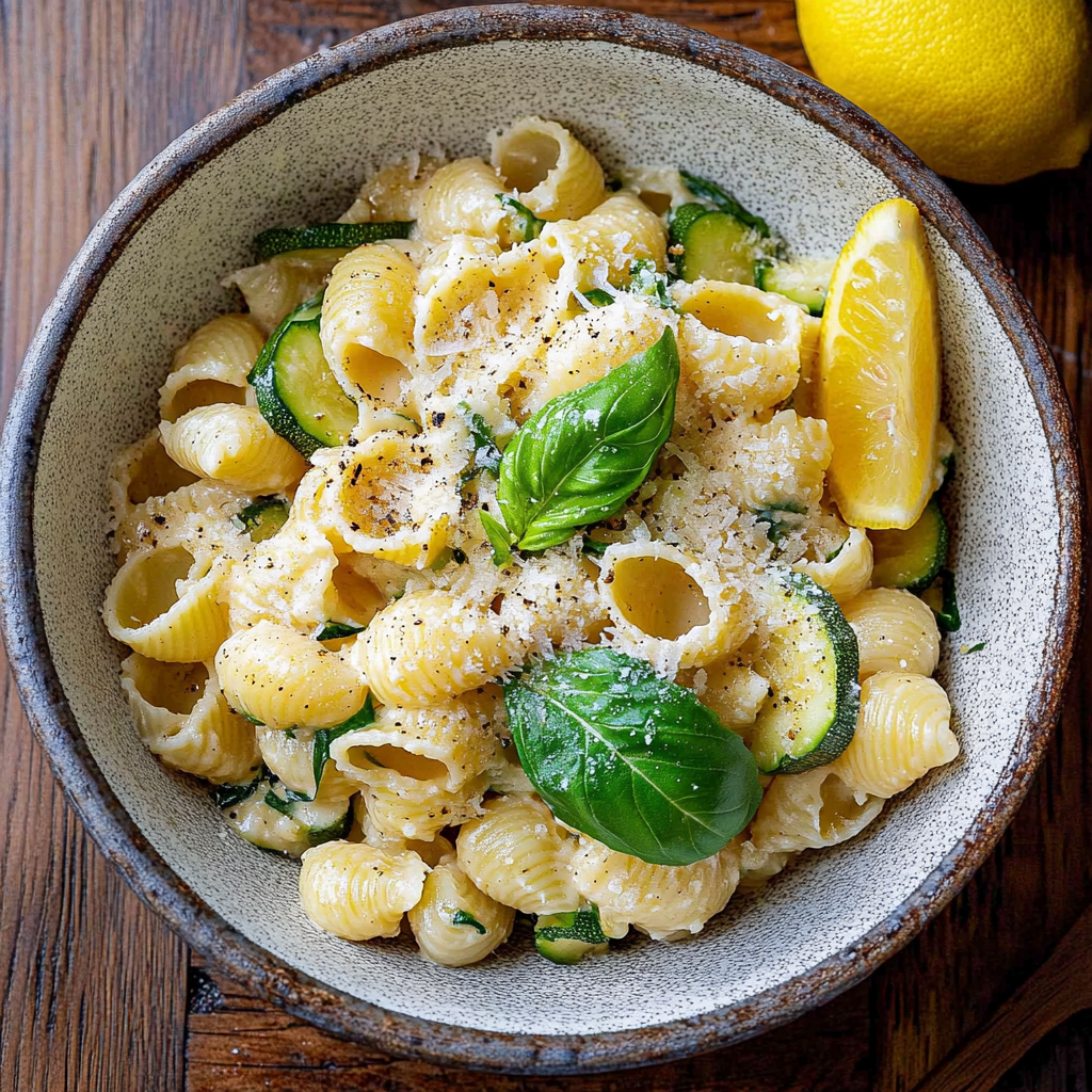 Lemon Ricotta Zucchini Pasta