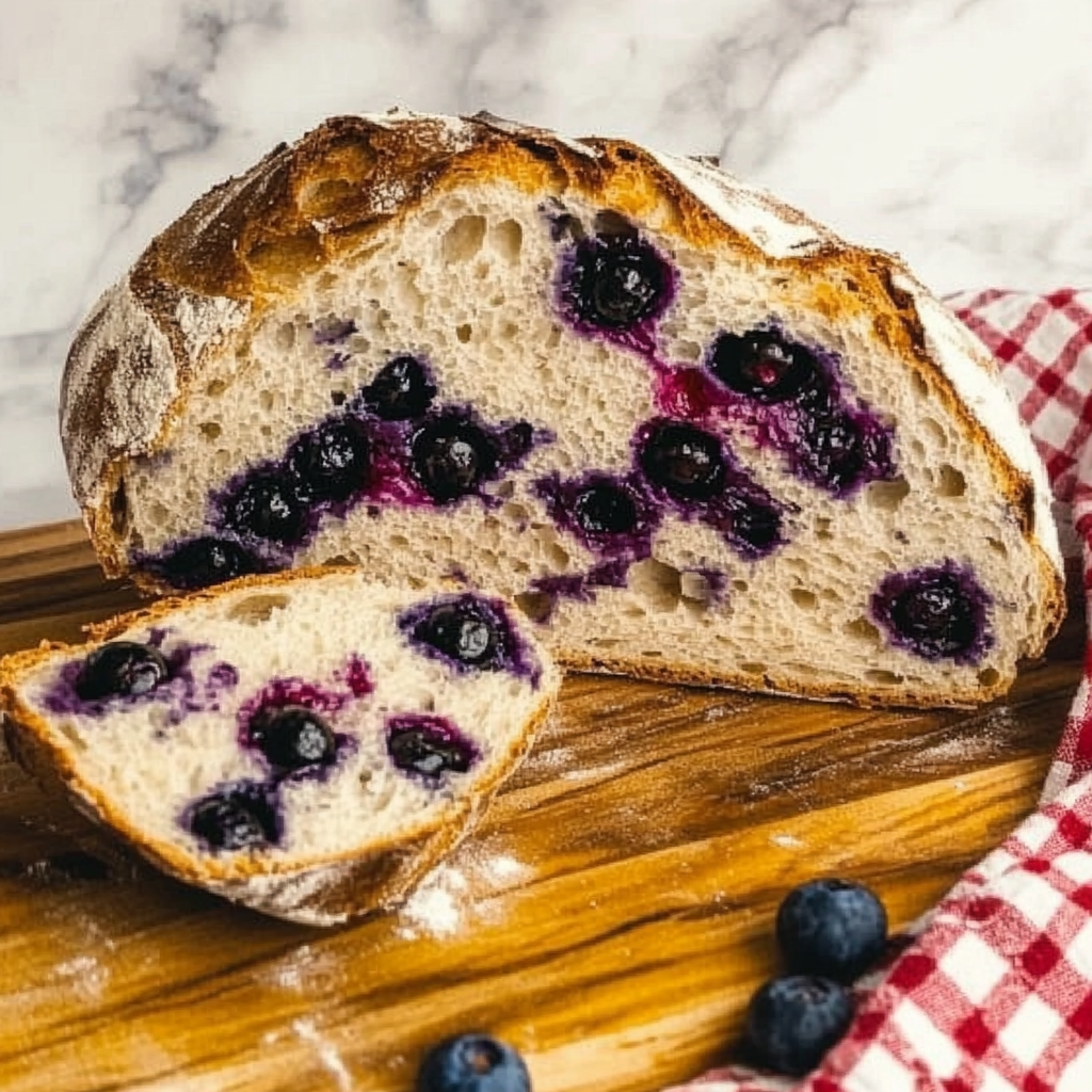Blueberry Lemon Sourdough Bread