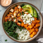 Roasted Chicken and Sweet Potato Bowls for Two