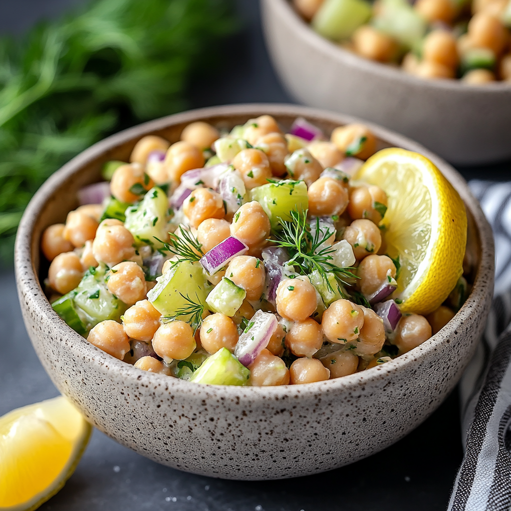 Healthy Tuna Garbanzo Bean Salad