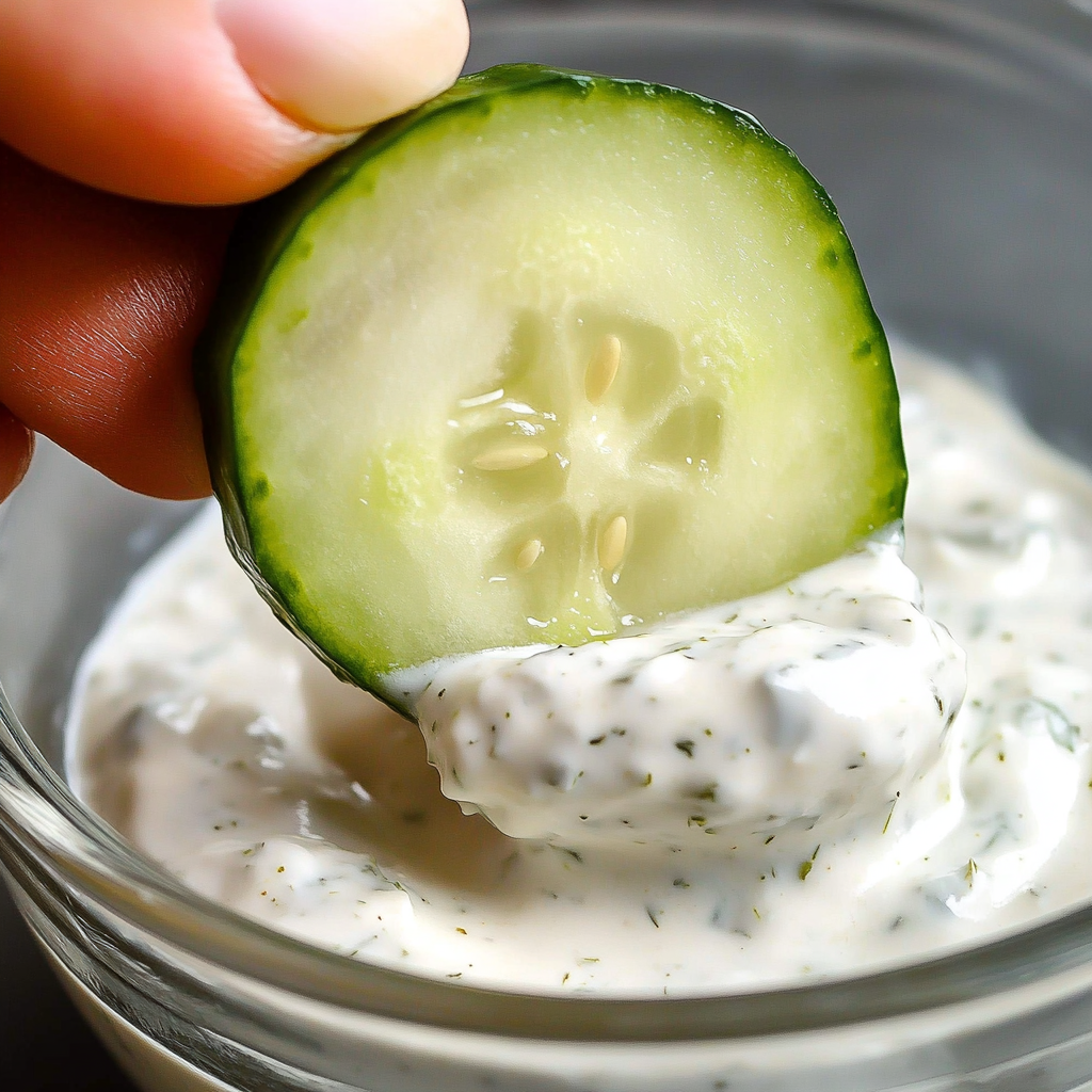Cucumber Dip with Sour Cream and Dill