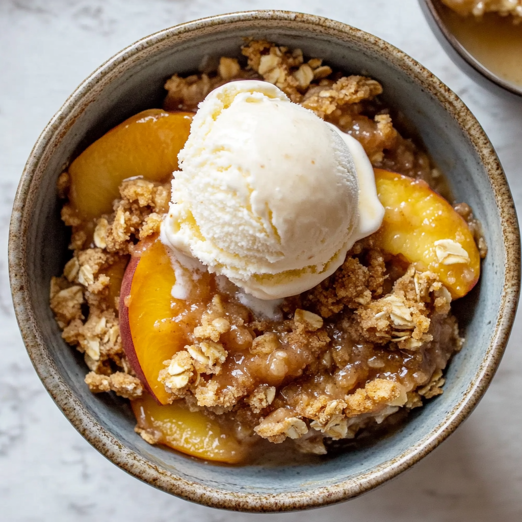 Old-Fashioned Peach Crisp