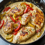 Creamy Pepperoncini Chicken Skillet